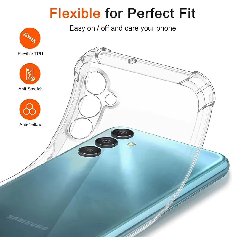 Stoßfeste transparente Silikonhülle für Samsung Galaxy S24, S23, S21 FE, S25 Plus und Note 20 Ultra - Bild 4