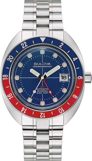 Bulova Armbanduhr Automatik, Edelstahl, 41 mm, Herren, Blau, 20 ATM - Bild 1