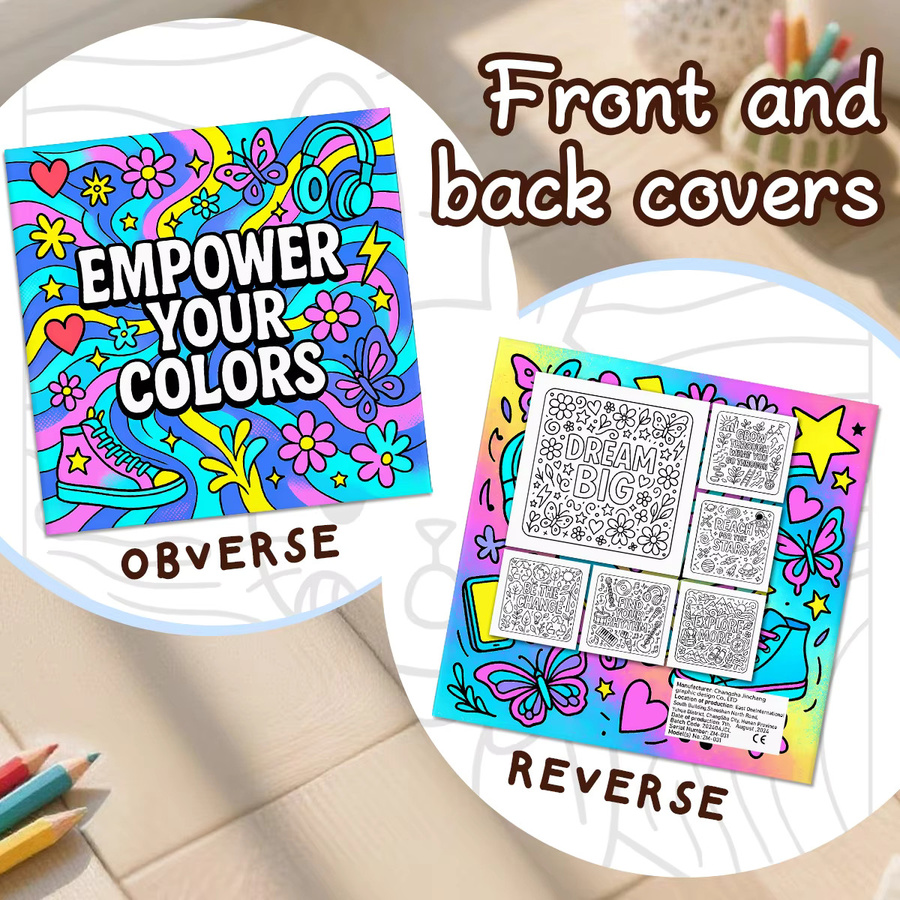 EMPOWER YOUR COLORS Graffiti-Malbuch, 24-seitig, 1-teiliges Set - Bild 2