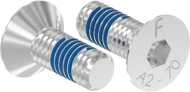FeNau Senkkopfschraube aus Edelstahl V2A mit Innensechskant und Precote 85, Durchmesser: 6,0 mm, Länge: 16,0 mm, Farbe: Silber - Bild 1
