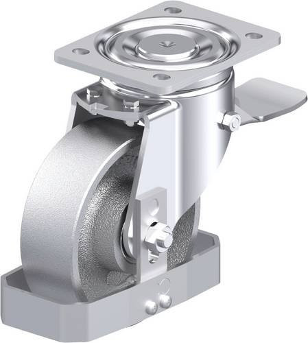 Blickle Stahlblech-Lenkrolle LH-G 150K-ST-FS in Silber, Rad-Durchmesser: 150 mm, Tragfähigkeit: 900 kg - Bild 1