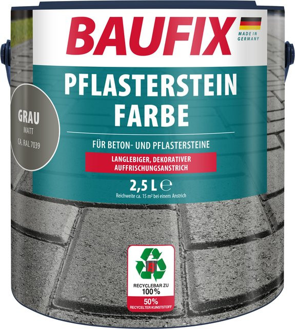Baufix Pflasterstein Grau matt - Bild 1