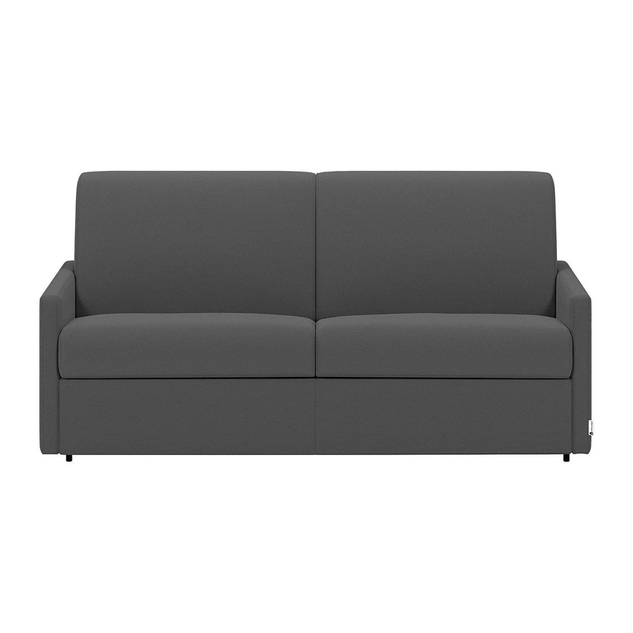 Vente-unique Schlafsofa Calife Grau mit Stoffbezug für das Wohnzimmer - Bild 2