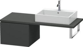 Duravit L-Cube Unterschrank mit Konsole in Grau Matt, B/T/H: 52 x 40 x 54,7 cm - Bild 1