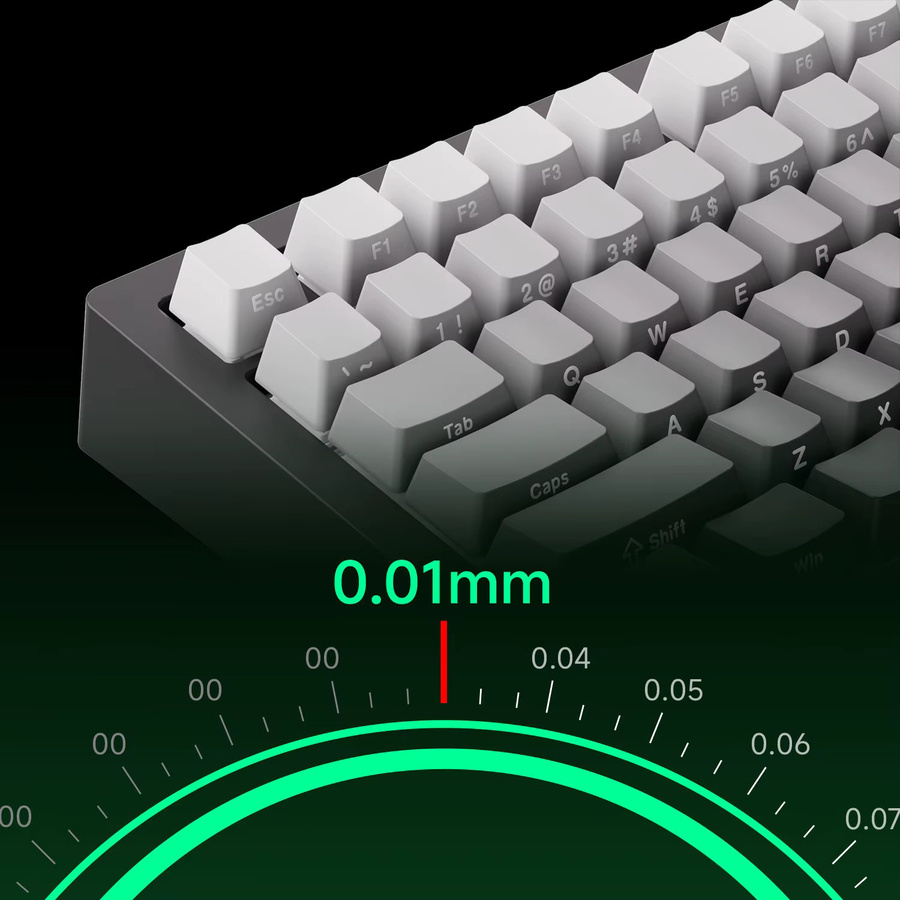 Akko MONSGEEK M1 V5 TMR Rapid Trigger Gaming-Tastatur mit magnetischen und mechanischen Schaltern, 8K RGB Hot-Swap Aluminium-Gehäuse - Bild 3