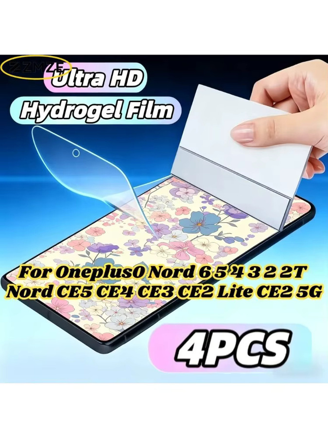 4er-Pack Hydrogel Displayschutzfolie für OnePlus Nord CE5 CE4 CE3 CE2 Lite Nord 6 5 4 3 2 5G Transparent Ultra Thin Soft TPU Film - Bild 7