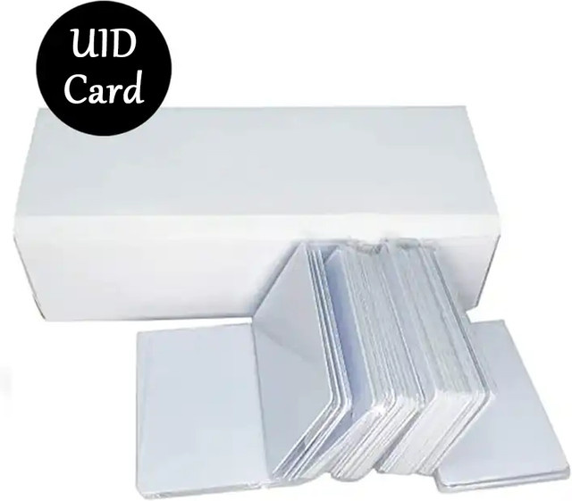 Anruhoo UID Smart Chip NFC Karten, 13,56 MHz Klon Token 1K S50, wiederbeschreibbare Schlüssel, Gen1 ISO14443, Weiß - Bild 1
