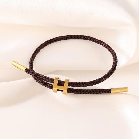 Armband Damen, kaffeebraun, verstellbar