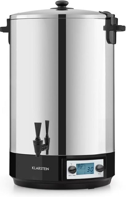 Klarstein KonfiStar 50 Digital Einkocher und Getränkespender aus Edelstahl in Silber mit 50 l Fassungsvermögen und 2500 W Leistung - Bild 1