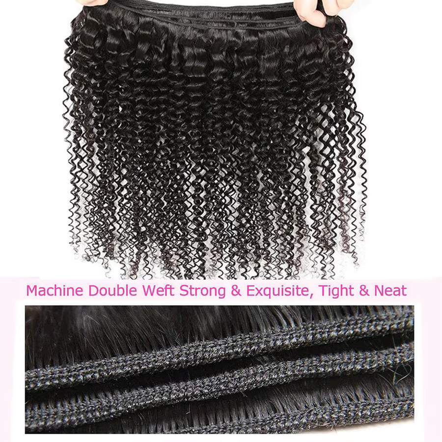 Dula A Hair Kinky Curly Bundles Brasilianisches Echthaar, Unisex - Bild 2