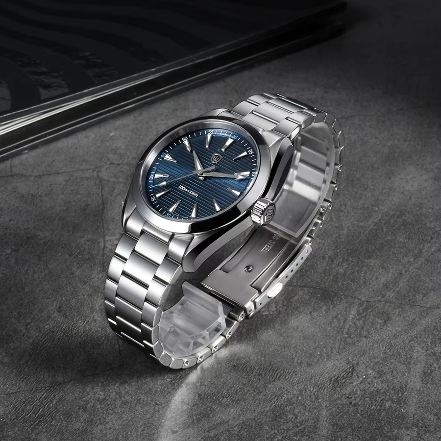 Watchdives Armbanduhr Edelstahl, Analoguhr, 38 mm, Silber, Unisex - Bild 2