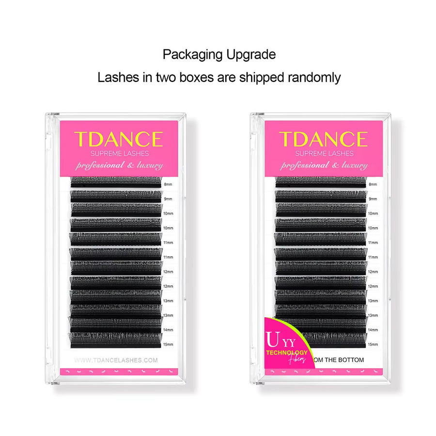 TDANCE Wimpernverlängerung, PBT, C D, 8–15 mm, Mix, Wispy - Bild 2