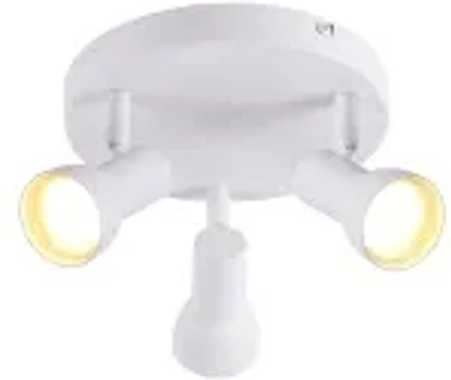 NETTLIFE Deckenleuchte aus Metall in Weiß, moderne LED-Downlight-Leuchte mit GU10-Fassung, verstellbar - Bild 1