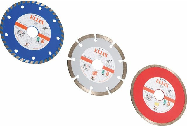 Ellix Diamanttrennscheiben-Set für Fliesen Ø 125 mm, Mehrfarbig - Bild 1