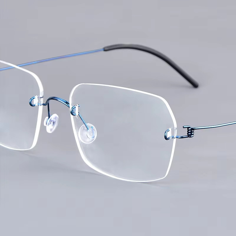 Dänemark 2539 Korrektionsbrille, randlos, quadratisch, Metall, Herren - Bild 3