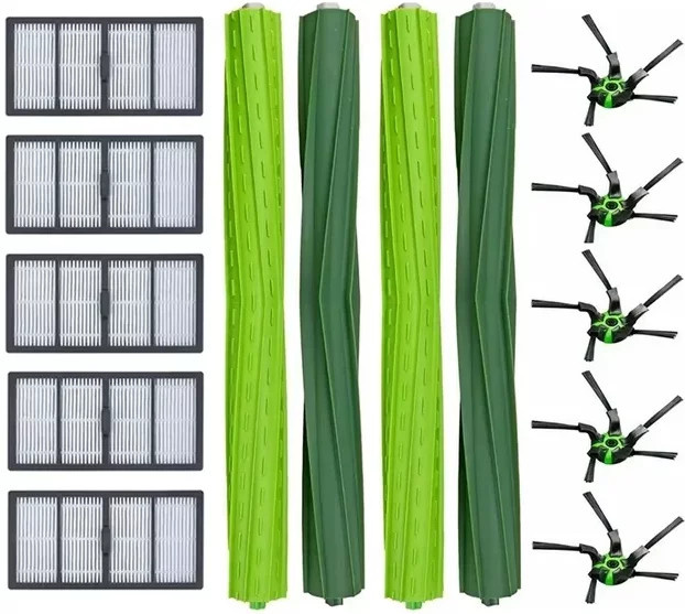iRobot Roomba S9 9150 S9+Plus Zubehör-Set mit HEPA-Filter, Hauptbürste, Seitenbürste und Staubbeuteln aus Kunststoff - Bild 1