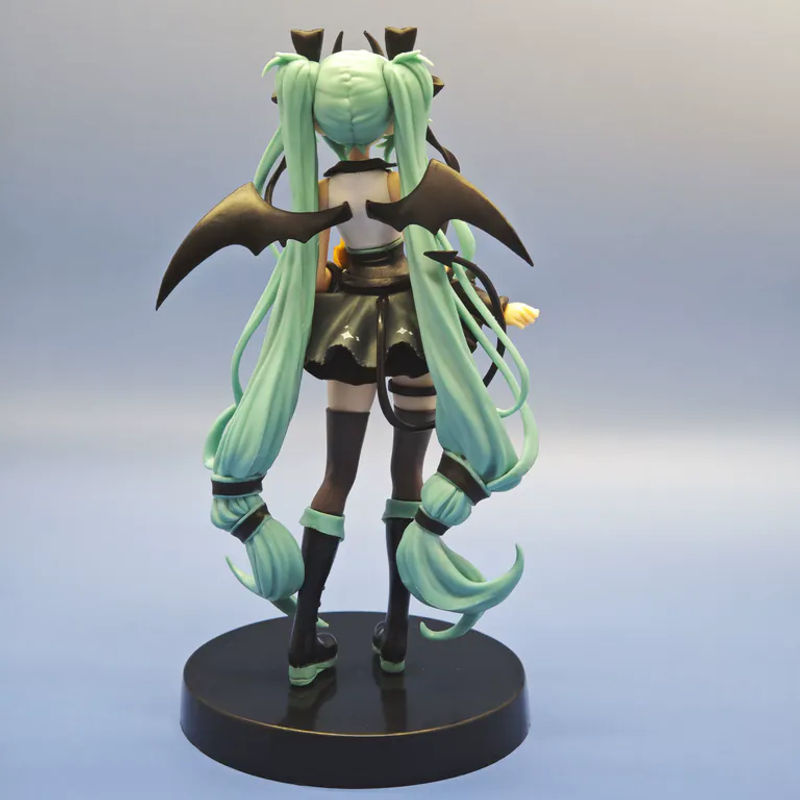 Bandai Anime Hatsune Miku Little Devil Handfigur Dark Angel Modell aus Kunststoff in Pink Sitting Pose - Bild 4