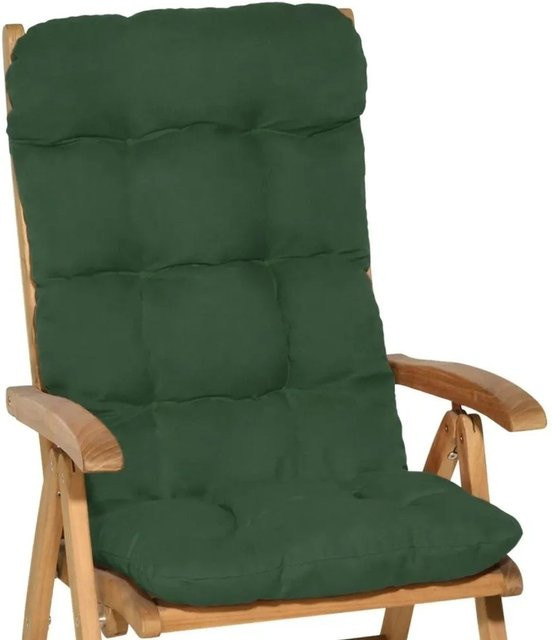 Beautissu Flair HL Hochlehner Dunkelgrün B: 120 cm, T: 50 cm, H: 8 cm - Bild 1