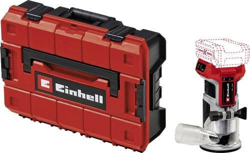 Einhell Kantenfräse 4350412+4540011 in Rot mit 6mm Fräser und E-Case, ohne Akku und Ladegerät - Bild 1