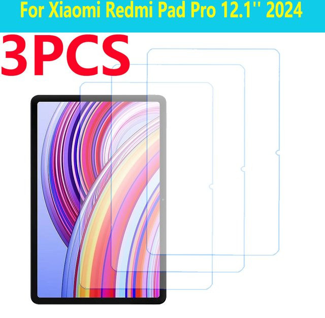 Hot Pada Displayschutz aus gehärtetem Glas für Xiaomi Redmi Pad Pro 2024 12,1 Zoll, kratzfest und transparent - Bild 1