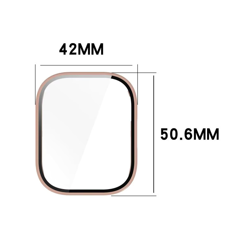 Xiaomi Uhrenzubehör, Gehärtetes Glas + PC-Hülle für Redmi Watch 5 Active / 5 Lite, Schwarz - Bild 3