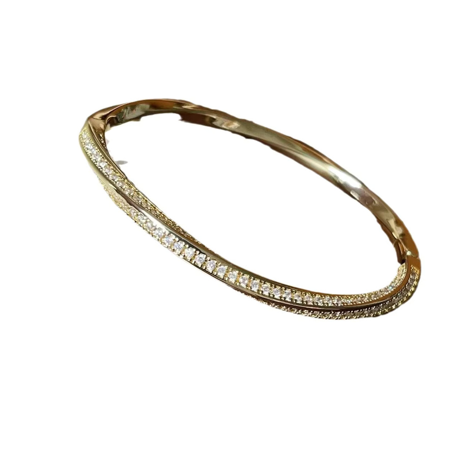 Yupsk Armband Edelstahl, Zirkonia, Damen, Gold - Bild 3