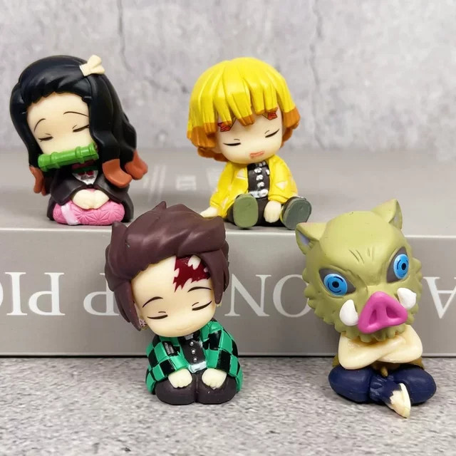 MINISO Demon Slayer Kimetsu no Yaiba Actionfigur, 4-teiliges Set - Bild 1