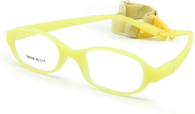 Baby-Brillenfassung Cat-Eye, Unisex, TR90, Gelb, Vollrand - Bild 1
