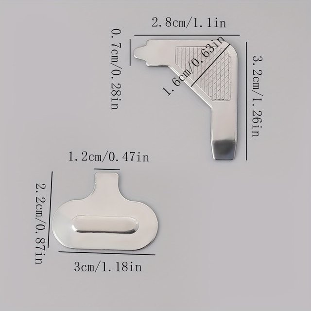 4-teiliges Nadelzieher- und Platten-Schraubendreher-Set aus Metall in Silber für präzises Nähen und Handwerk - Bild 1