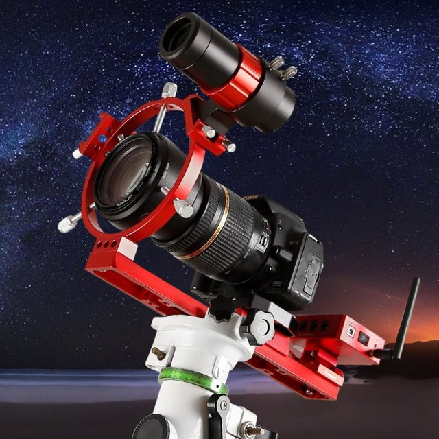 Angeleyes Multifunktionales Kamera Fotografie Ständer Set mit Astronomischem Teleskop Äquatorialer Guide Star in Rot - Bild 1