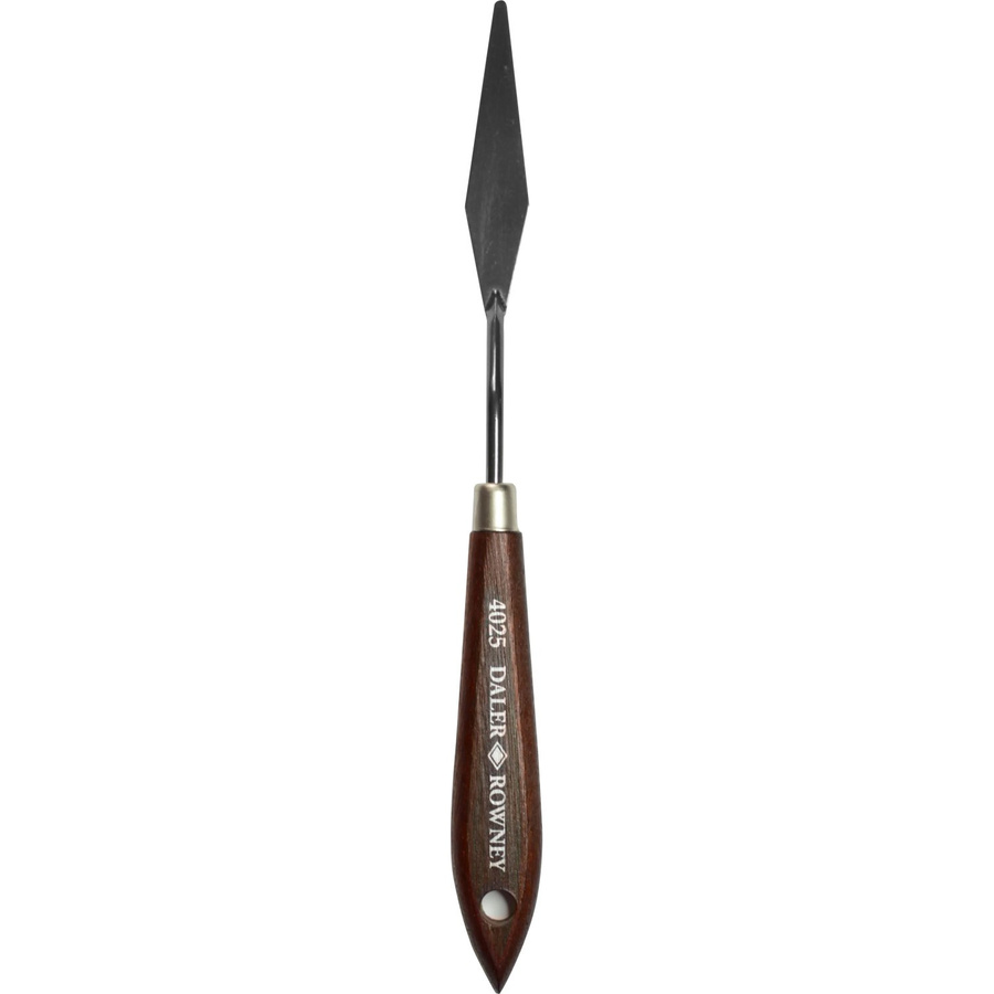 Daler-Rowney Malmesser Rund aus Holz und Messing, 9 cm, FSC-zertifiziert, Braun - Bild 2