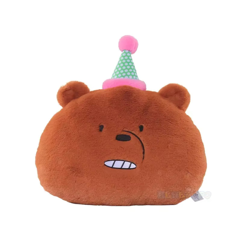 HUGKIS We Bare Bears Bären Nickerchen Kissen, Plüsch Spielzeug, 35cm - Bild 3