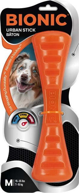 Bionic Urban Stick Hunde-Kauspielzeug, Orange, 23 cm - Bild 1