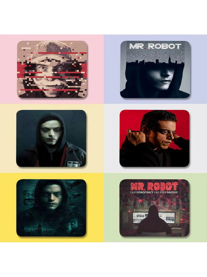 Mini-Mauspad Mr. R-Robot Horror-TV-Serie Design, Mehrfarbig - Bild 7