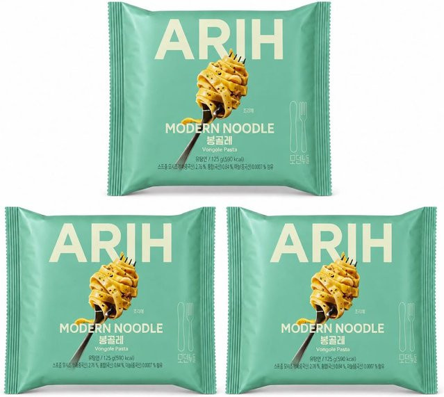 PALDO ARIH Nudeln Knoblauch-Muschel-Geschmack 3 x 135 g - Bild 1