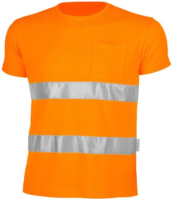 Qualitex High Quality Workwear T-Shirt Signal Warnorange Damen und Herren aus Poly-Cotton in Größe 3XL - Bild 1