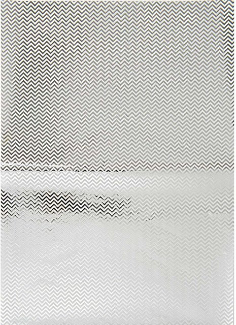 Rico Design SB Paper Patch Zickzack Papier in Silber, 3 Bogen, 30 x 42 cm - Bild 1