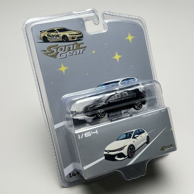 Sonic Gear Volkswagen Golf GTI MK8 SUV, Druckguss-Miniaturmodell, 1:64, ab 14 Jahren - Bild 1