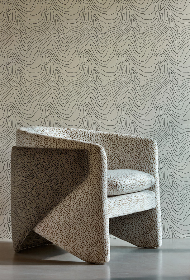 Harlequin Tapete Formation Parchment in Beige mit Gold und Silber, abstrakte Vlies-Tapete im modernen Design - Bild 1