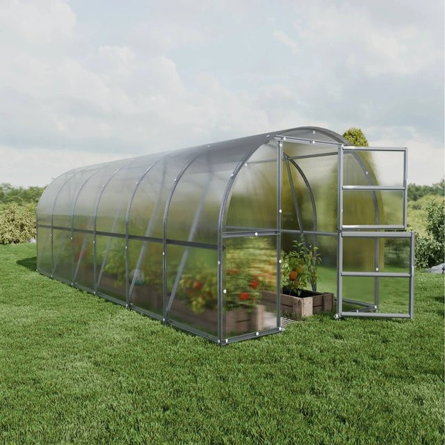 Klasika Gewächshaus LT mit 18m² Polycarbonatabdeckung, B/T: 6 m x 3 m, transparent - Bild 1