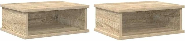 vidaXL Nachttisch Set 2 Stück Sonoma-Eiche B/T/H: 40 x 31 x 15 cm - Bild 1