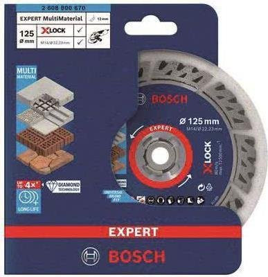 Bosch EXPERT MultiMaterial X-LOCK Diamanttrennscheibe für Beton und Stahlbeton Durchmesser: 125 mm - Bild 2