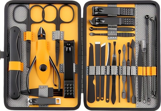 Ouriner Maniküre- und Pediküre-Set, 25-teilig, Unisex, für Hände und Füße - Bild 1