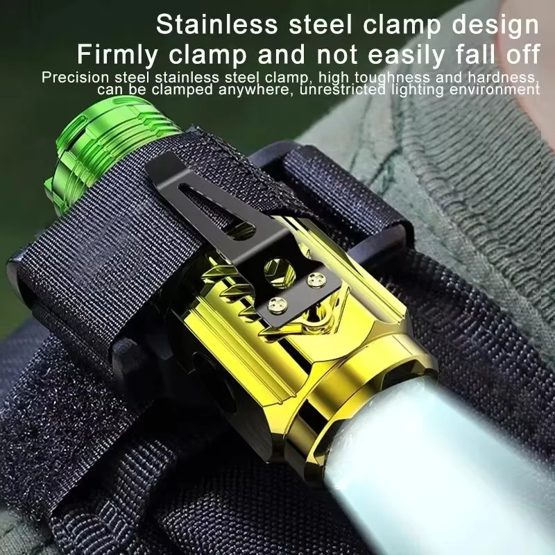 ZHIYU Mini-LED-Taschenlampe mit 3 LEDs, wiederaufladbarer Notfallscheinwerfer mit Stiftclip in Cool White - Bild 3