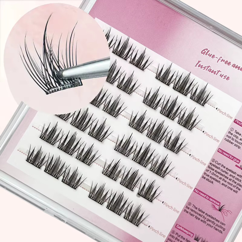 LIMEIKAI Künstliche Wimpern, 36 Bündel, 10mm - 13mm, Unisex - Bild 5