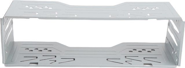 Qiilu ISO 1DIN Auto Stereo Radio Installationsrahmen in Silber, B/H/T: 178 x 50 x 68 mm - Bild 1