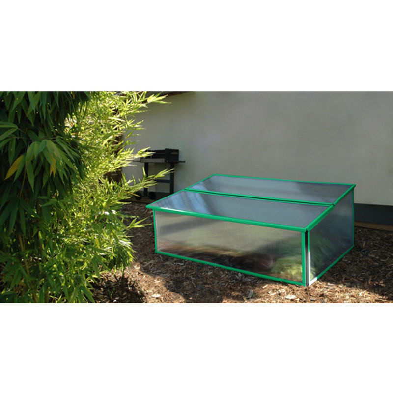 PERGART Frühbeet Levana Aqua in Blau mit Klappdeckel aus Polycarbonat und Aluminium, B/T/H: 95 x 57 x 36,5 cm - Bild 2
