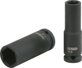 KS Tools 1/2" Sechskant-Kraftstecknuss lang, 33 mm, schwarz - Bild 1