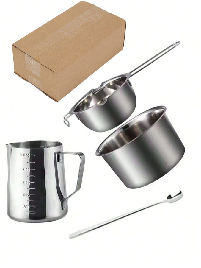 loftylife DIY Aromatherapie-Kerzenherstellungs-Set und Seifenherstellungs-Designwerkzeuge in Silber - Bild 4