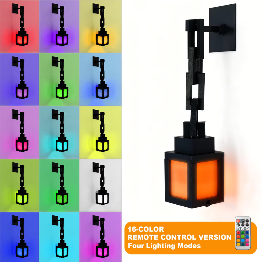 Htomaza Pixel-Stil Nachtlicht in Schwarz mit 16 RGB-Farben und Fernbedienung als tragbare Tischlaterne zur DIY Innendekoration - Bild 2